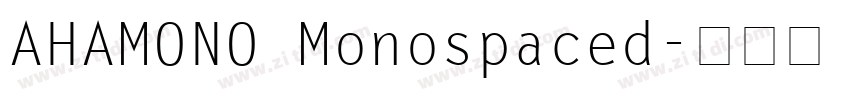 AHAMONO Monospaced字体转换